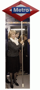 Esperanza Aguirre y el pendón del Metro